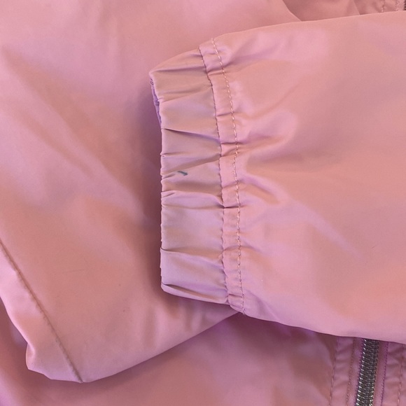 Women’s Peach / Pink Colored Hooded Zip Up Bench Jacket 4 Pockets Size 12 - Picture 16 of 16